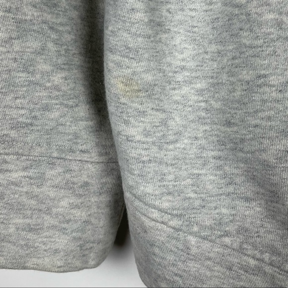 Athleta Pacific Pullover Wool Blend Sweatshirt Size Medium Gray Fuzzy Crew Neck - Picture 8 of 8